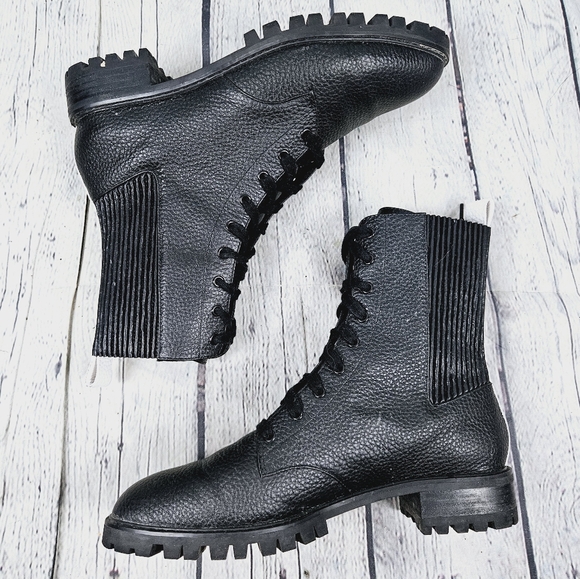 SENSO | Jackson laceup lugged sole moto combat boots - Picture 2 of 12
